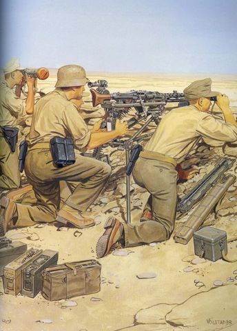 115º Schützen Regiment en Gazala, Libia. 16 de diciembre de 1941
