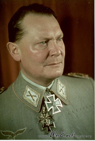Hermann Göring con la Gran Cruz, la Pour le Mérite y la Cruz de Caballero