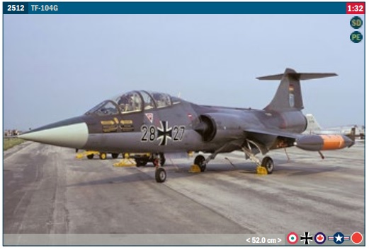 Italeri 1/32 Lockheed Martin Tf-104 G Starfighter # 2509 for sale online 