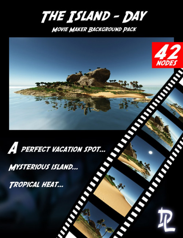 movie maker the island day background pack large