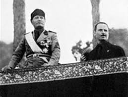 Mosley en Roma invitado por el Duce, agosto de 1934