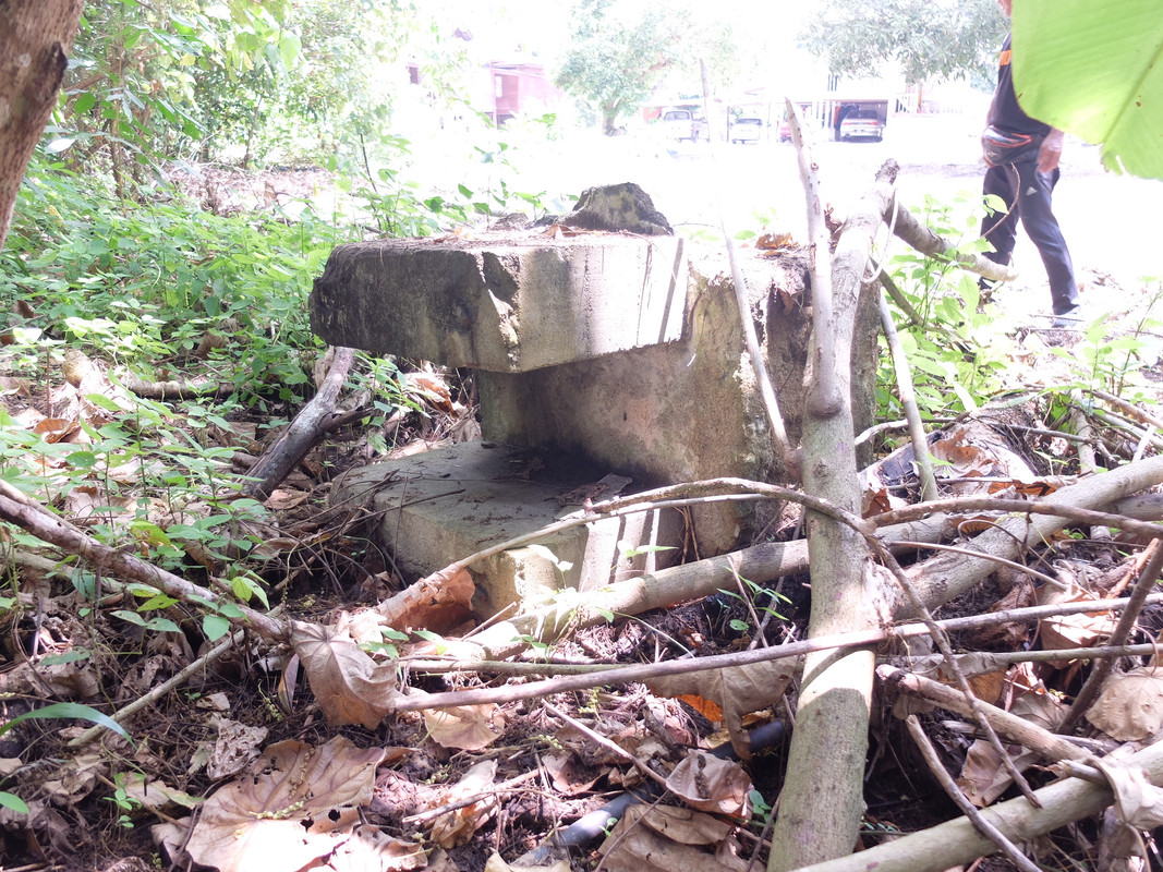 kesan-kesan tapak kilang padi dibelakang rumah agam ini