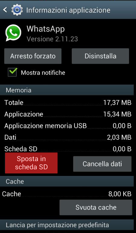 Come spostare Whatsapp (e qualsiasi altra applicazione) nella SCHEDA SD su Android con Ubuntu